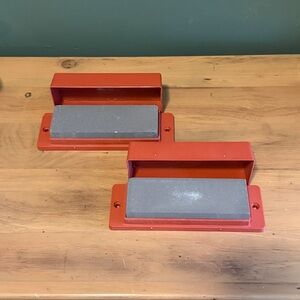 6” Whetstone Knife Sharpener Diamond Brand w/ Red Storage Case